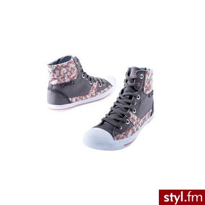 Canvas lace-up trainers - Medium grey - Promod - Polyvore. Pobrano ze strony: http://www.polyvore.com/cgi/thing?id=20988736 - Pozostałe Buty Moda