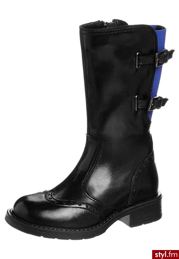 STUPS Kowbojki i Buty motocyklowe czarny (1252) - Pozostałe Buty Moda