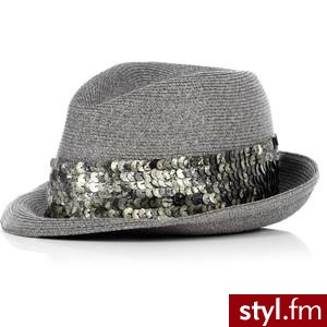 Max Toyo Sequin Band Fedora by Eugenia Kim - Polyvore. Pobrano ze strony: http://www.polyvore.com/cgi/thing?id=29514137 - Nakrycia głowy Dodatki Moda