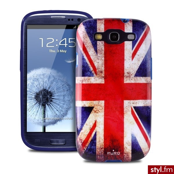 PURO Flag Cover Etui Samsung Galaxy S3 (8033830072253) - Portfele i etui Dodatki Moda