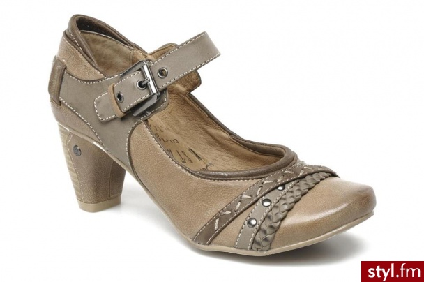 Mustang shoes Czółenka G2 Toile W by (Brązowy) - Czółenka Buty Moda