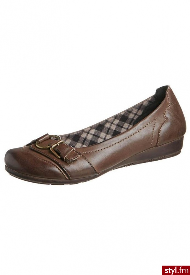 Anna Field Baleriny brązowy (TX0630-03B) - Balerinki Buty Moda