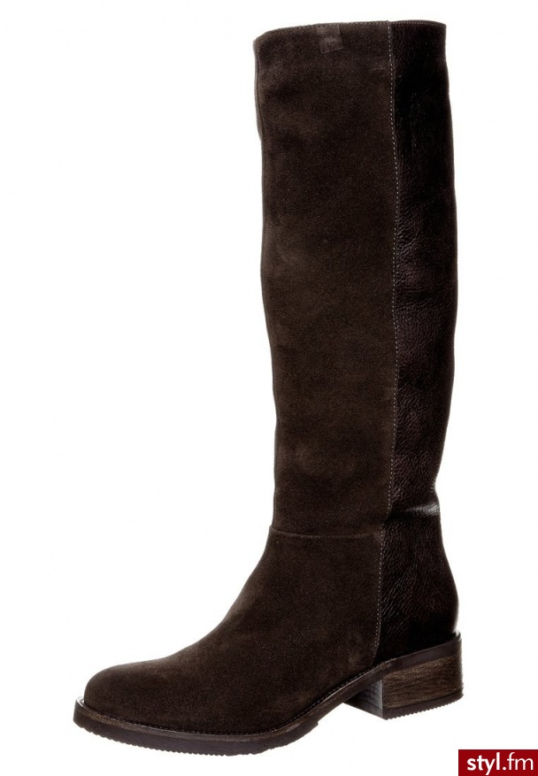 zign Kozaki brązowy (5163) - Kozaki Buty Moda