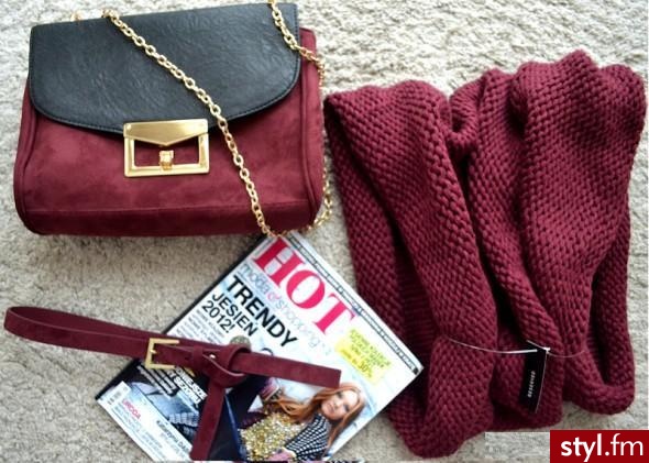 burgundowe szalenstwo;) - Moda uliczna Inne Moda