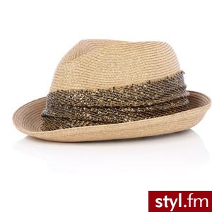 Max Gold Sequin Trim Fedora by Eugenia Kim - Polyvore. Pobrano ze strony: http://www.polyvore.com/cgi/thing?id=29514117 - Nakrycia głowy Dodatki Moda