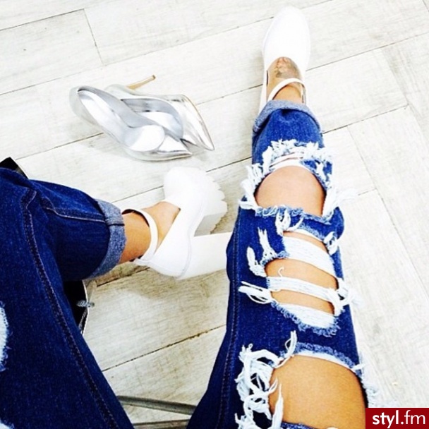 Jeansy Spodnie Moda