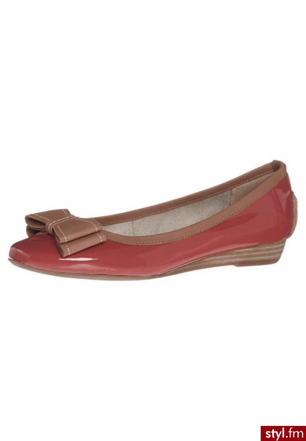 JB MARTIN ANABELLA Baleriny czerwony - Balerinki Buty Moda