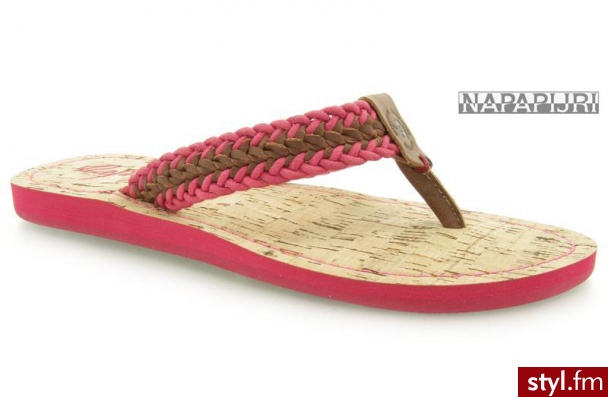 Napapijri Lele thong RaspBERRY - Klapki Buty Moda