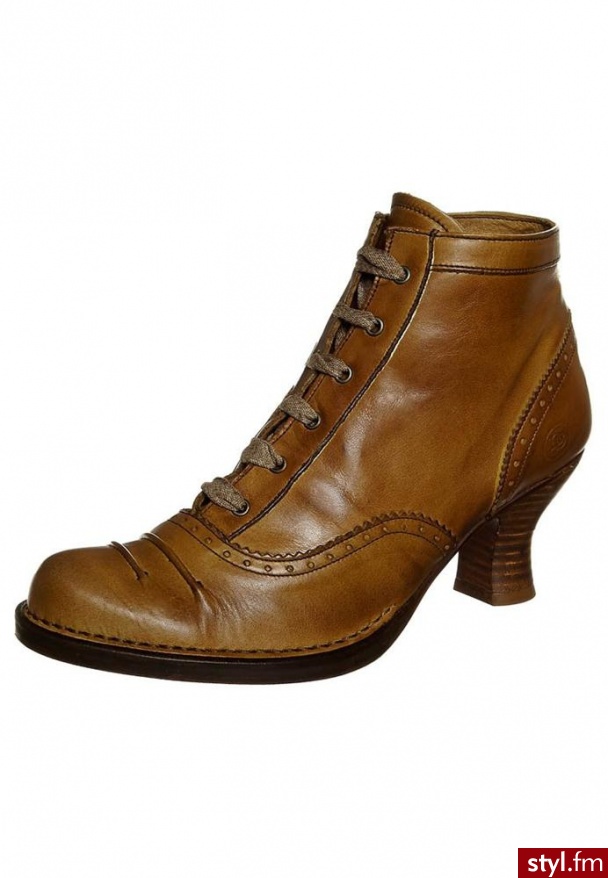 Neosens ROCOCO Botki sznurowane brązowy (S-754) - Botki Buty Moda