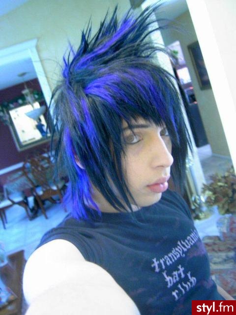 EMO Alternatywne Średnie Fryzury