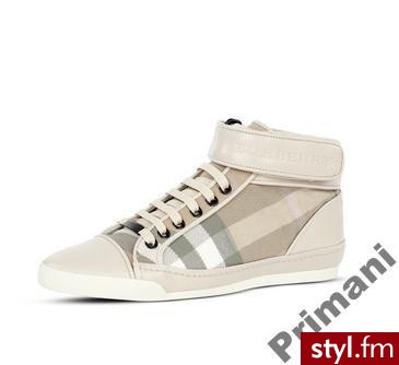 PIĘKNE TRAMPKI BURBERRY - Pozostałe Buty Moda