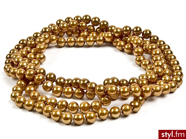 Iloko koraliki brown pearl N1-051 - Naszyjniki Biżuteria Moda