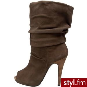 Maxstudio Women's Zimbabive Peep-Toe Boot - Max Studio - Polyvore. Pobrano ze strony: http://www.polyvore.com/maxstudio_womens_zimbabive_peep-toe_boot/thing?id=25259276 - Pozostałe Buty Moda