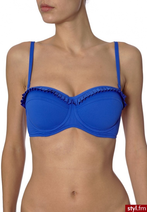 Seafolly BIANCA D CUP Góra od bikini niebieski - Na plażę Bielizna Moda