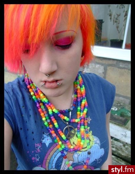 EMO Alternatywne Średnie Fryzury