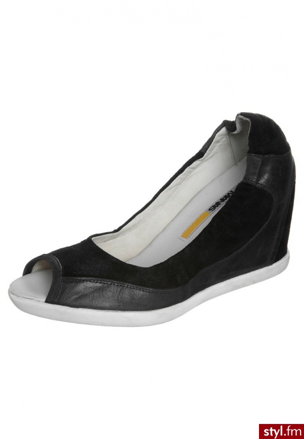 Manas Design Szpilki Peep Toe czarny (131D2407EK) - Szpilki Buty Moda