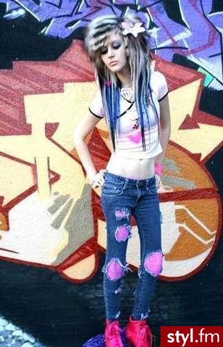 EMO Alternatywne Średnie Fryzury