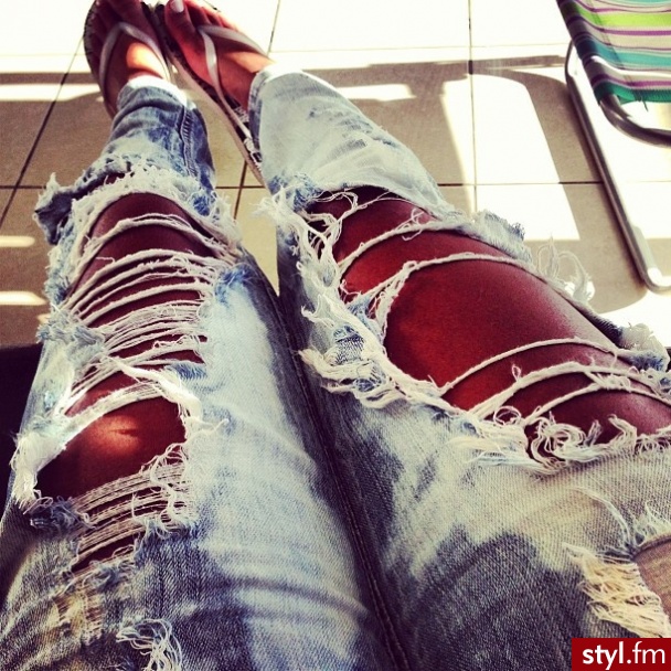 Jeansy Spodnie Moda