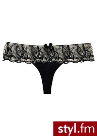 Bonprix Stringi panty morski + jasnoróżowy + w kolorze bzu 976882_20035 - Majtki Bielizna Moda