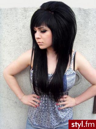 EMO Alternatywne Średnie Fryzury