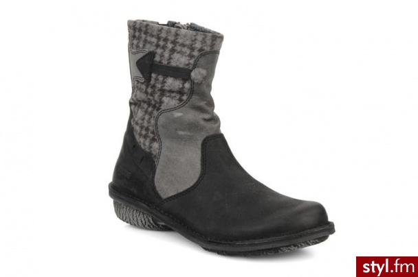 Dkode PÓŁBUTY I BOTKI WISDOM BY DKODE (Szary) - Botki Buty Moda