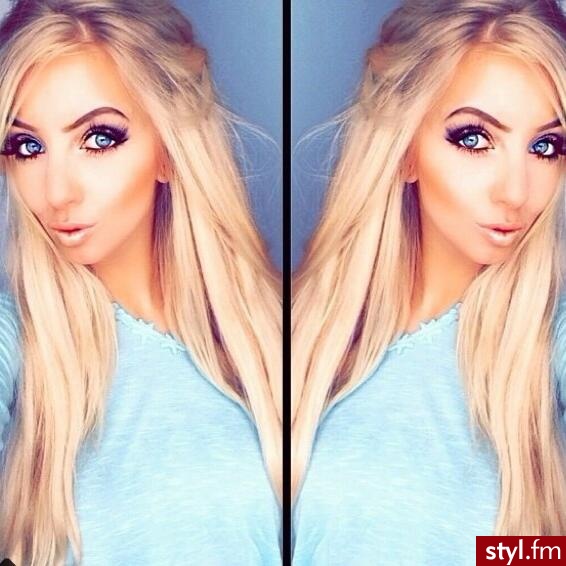Blond Rozpuszczone Proste Na co dzień Długie Fryzury