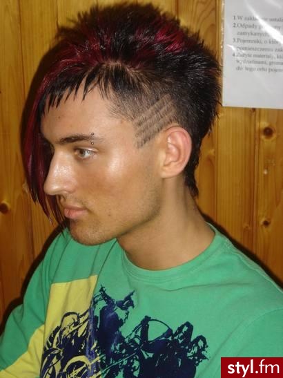 Punk Rock Alternatywne Średnie Fryzury
