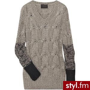 Clare Tough Handknitted cashmere and silk-blend sweater - Polyvore. Pobrano ze strony: http://www.polyvore.com/clare_tough_handknitted_cashmere_silk-blend/thing?id=22078634 - Pozostałe Ciuchy Moda
