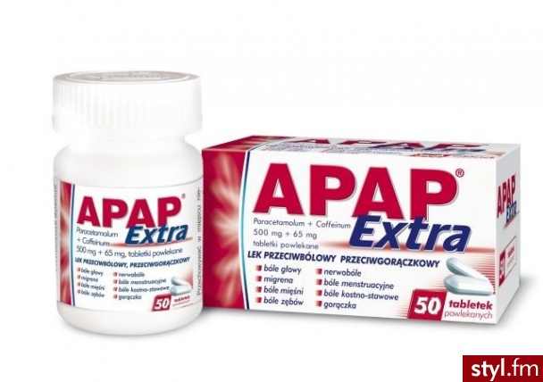 US PHARMACIA APAP EXTRA X 50 TABL POWLEKANYCH - Bransoletki Biżuteria Moda