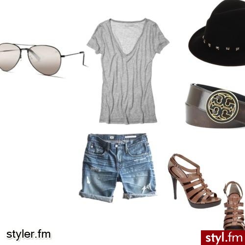 męski styl przełamany kobiecymi dodatkami - Styler
