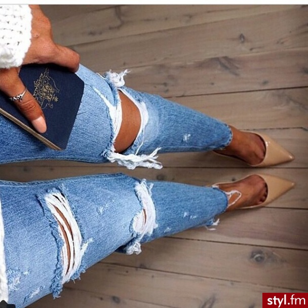 Jeansy Spodnie Moda