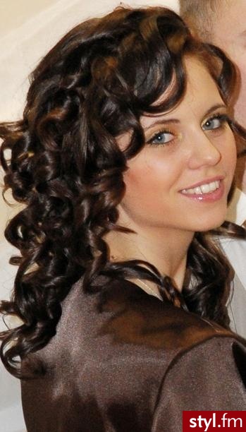 Kręcone Na co dzień Średnie Fryzury