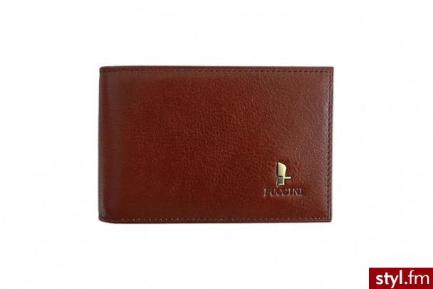 Puccini Brązowe etui na karty / wizytówki Master Piece P-347 brązowy - Portfele i etui Dodatki Moda