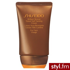 Shiseido Brilliant Bronze Tinted SelfTanning Cream Medium Krem samoopalający do twarzy 50 ml - Emu Buty Moda
