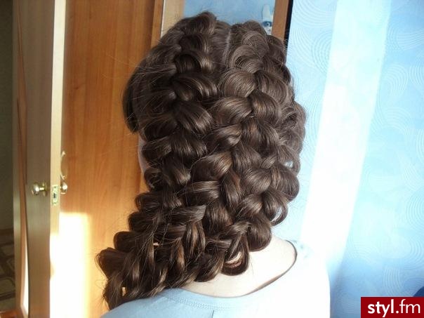Brązowe Warkocze Proste Na co dzień Długie Fryzury