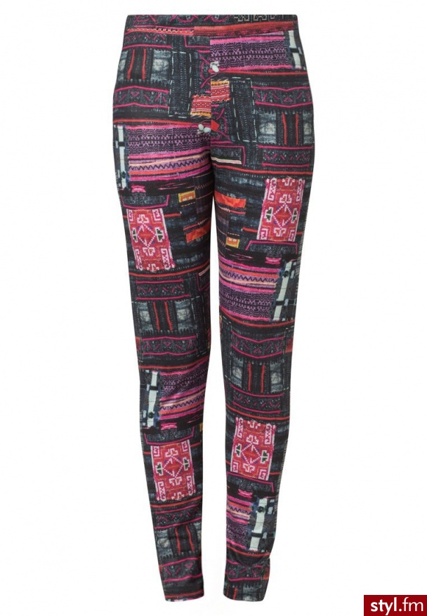 Desigual BESO Legginsy kolorowy (37K2000) - Leginsy Spodnie Moda
