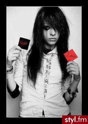 EMO Alternatywne Średnie Fryzury