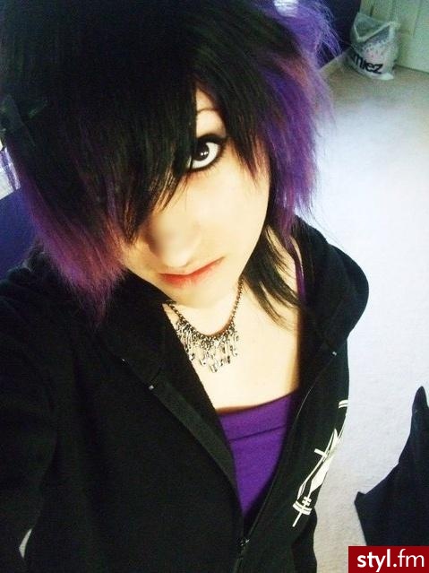 EMO Alternatywne Średnie Fryzury