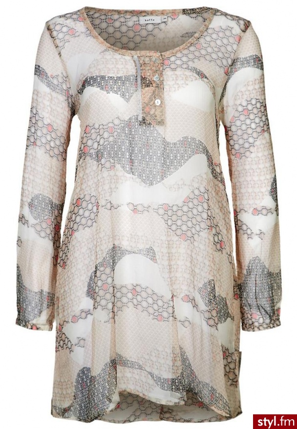 Kaffe ALVIDA Kardigan beżowy (530188) - Tuniki Ciuchy Moda