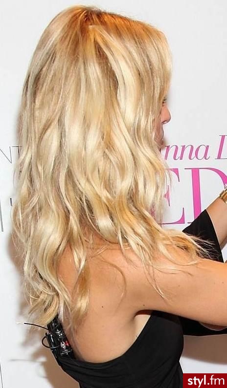 Blond Rozpuszczone Kręcone Na co dzień Długie Fryzury