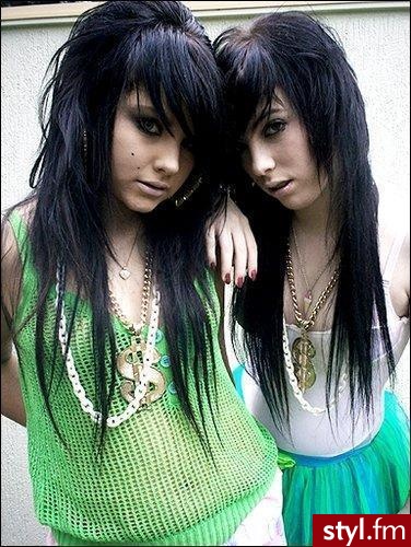 EMO Alternatywne Średnie Fryzury