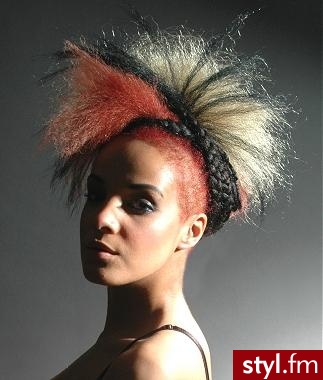 Punk Rock Alternatywne Średnie Fryzury