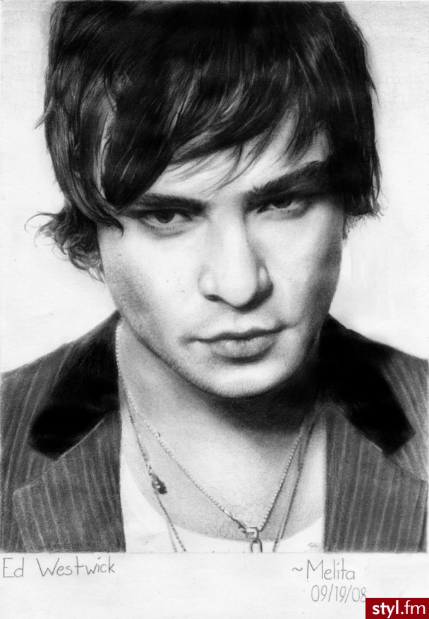 ed westwick - Średnie Męskie Fryzury