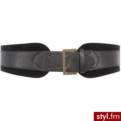 Black suede wide waist belt - Dorothy Perkins - Polyvore. Pobrano ze strony: http://www.polyvore.com/black_suede_wide_waist_belt/thing?id=22243165 - Pozostałe Dodatki Moda