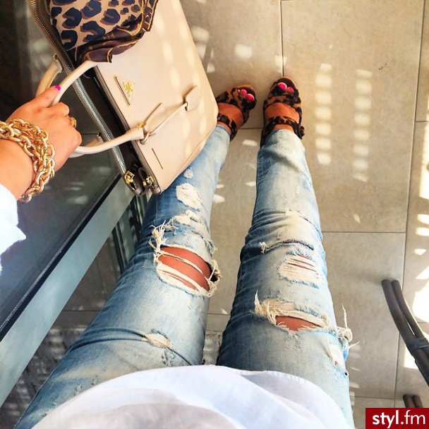 Jeansy Spodnie Moda