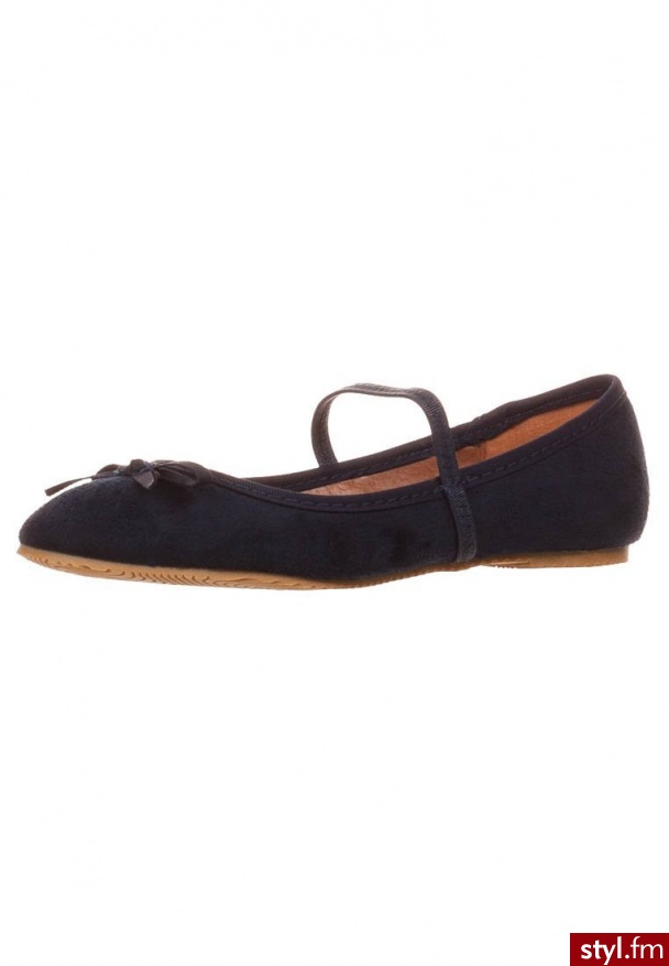 fullstop. Baleriny z zapięciem niebieski - Balerinki Buty Moda