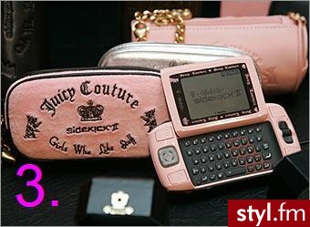 1.Sidekick LX Tony Hawk Edition, 2.Sidekick 3, Diane von Furstenberg, 3.Sidekick 2, Juicy Couture - Gadżety Inne Moda