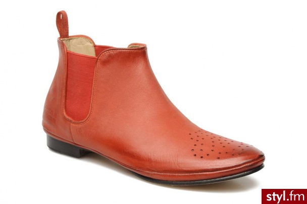 Melvin &amp; Hamilton Półbuty i botki Lea 1 Melvin amp; Hamilton (Czerwony) - Botki Buty Moda