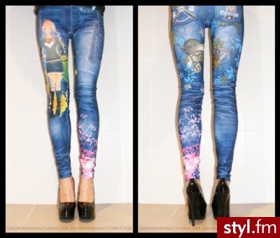 Leginsy Spodnie Moda