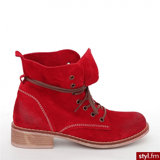 Venezia BOTKI SZNUROWANE ELBA2256 ROSS - Botki Buty Moda